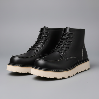 Men's Lace-Up Ankle Boots | Durable Leather Footwear