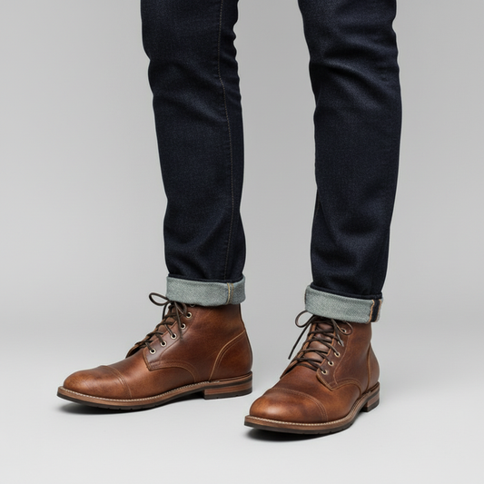 Men's Lace-Up Ankle Boots | Durable Work Footwear