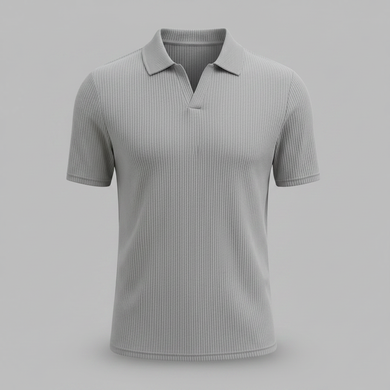 Men's Waffle Polo Shirt | Casual Summer Polo Shirts