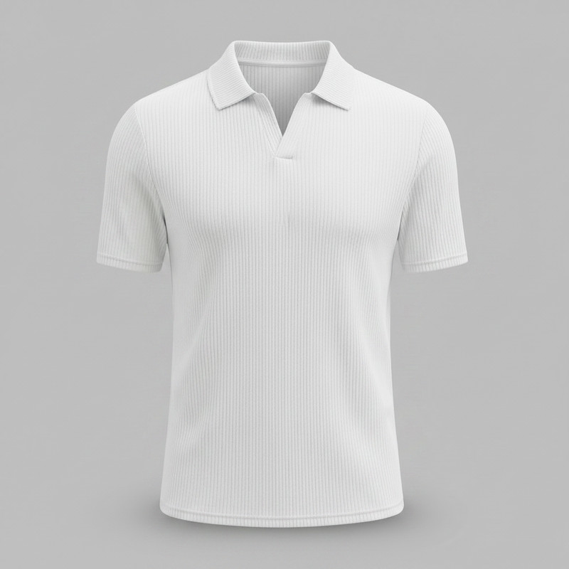 Men's Waffle Polo Shirt | Casual Summer Polo Shirts