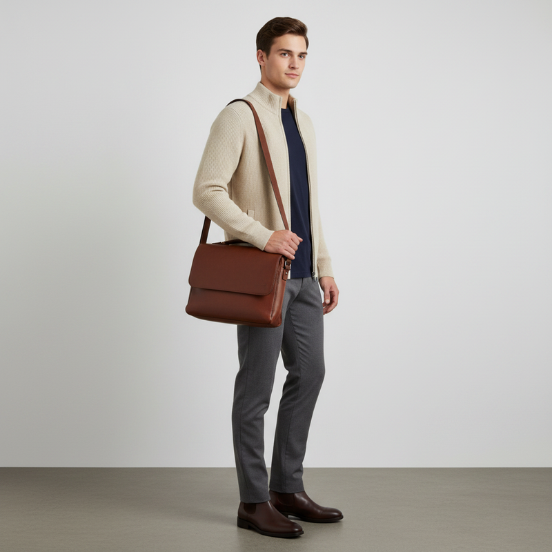 Men's Slim Fit Zip Cardigan | Ribbed Knit Sweater